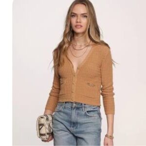 Heartloom Tan Knit Cardigan